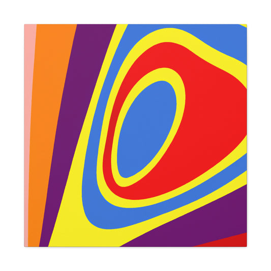 Aqua Sunray - Abstract - Canvas