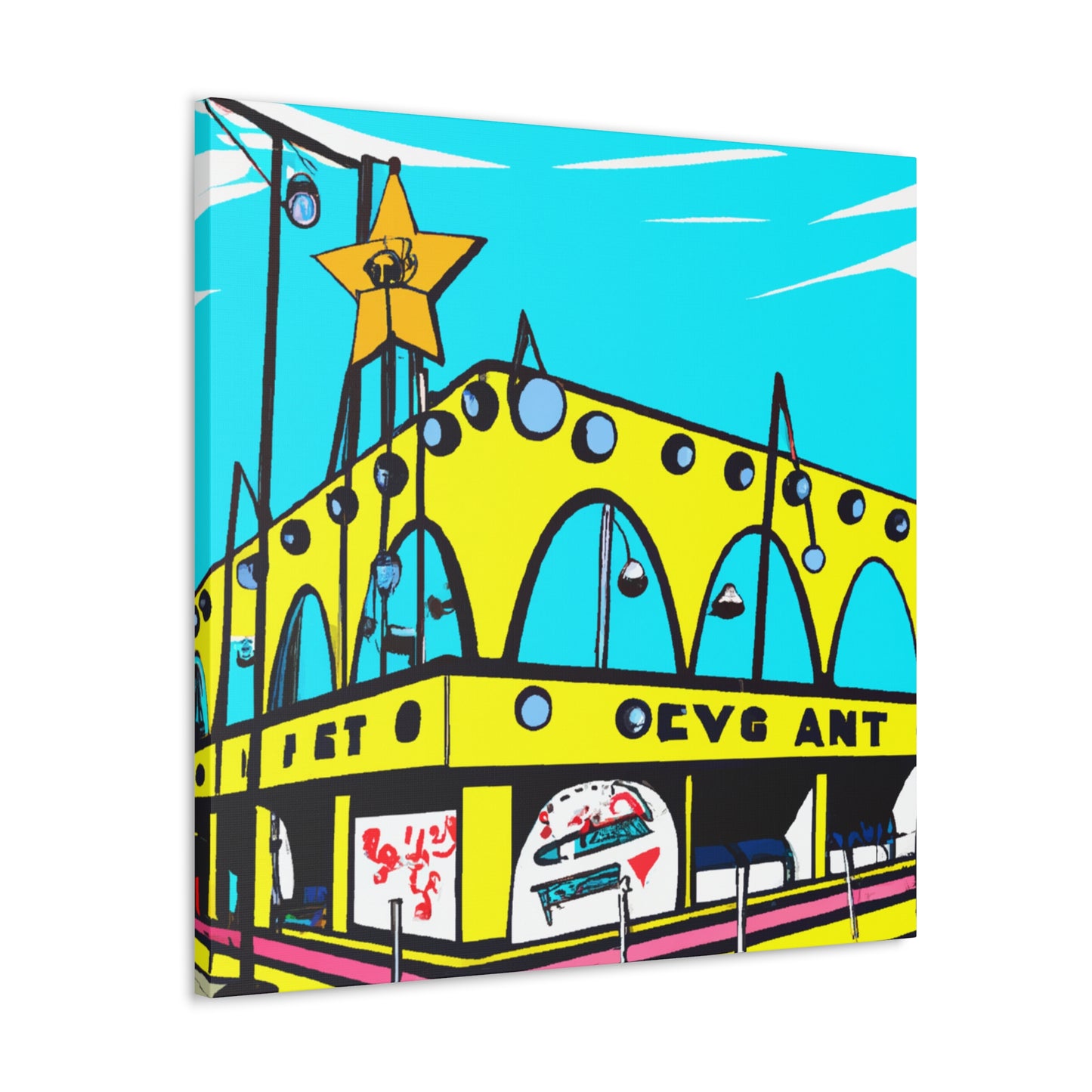 Sock-Hop-A-Round. - Pop Art Canvas