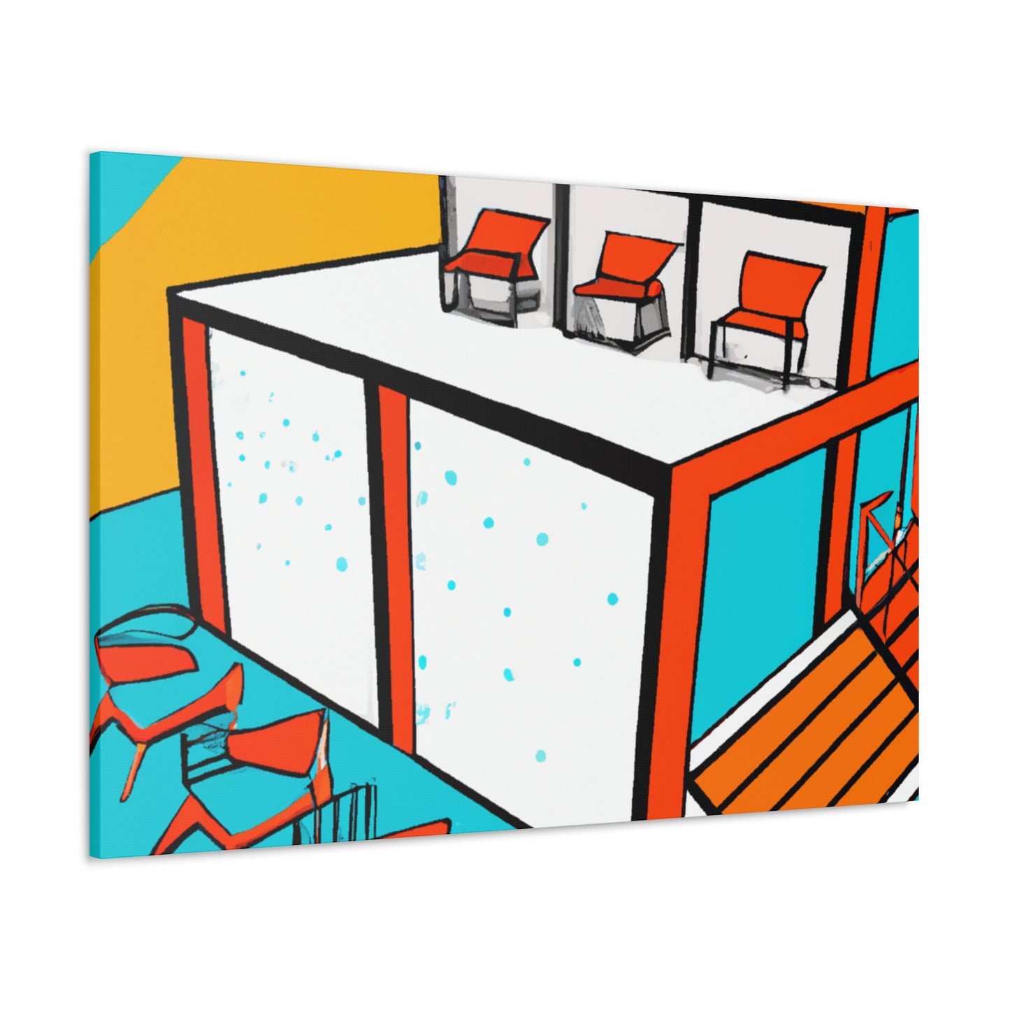 "Soundscape Journey - Midcentury" - Canvas -  Pop Art