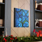 "Blue Petals" - Glass Canvas
