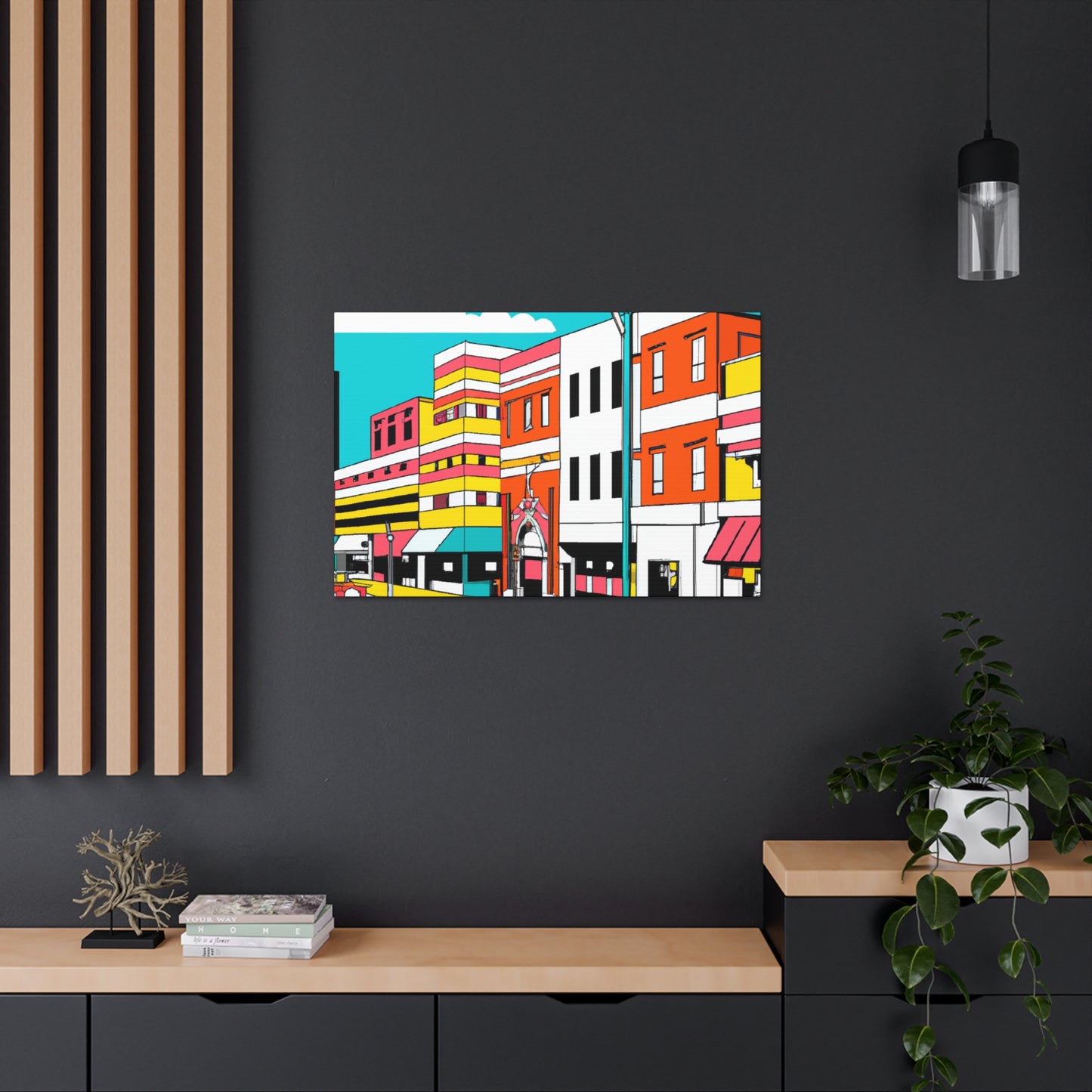 Jukebox Avenue - Pop Art Canvas