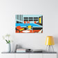 Sunsplashed Abstraction - Midcentury - Canvas