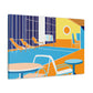 Water Wonder - Midcentury - Canvas