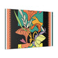 Spikestriped Similiskin. - Floral Canvas Midcentury