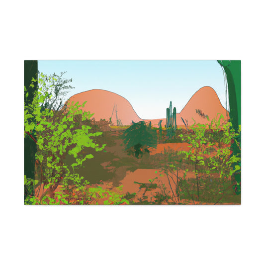 Sandy Oasis - Landscape - Canvas