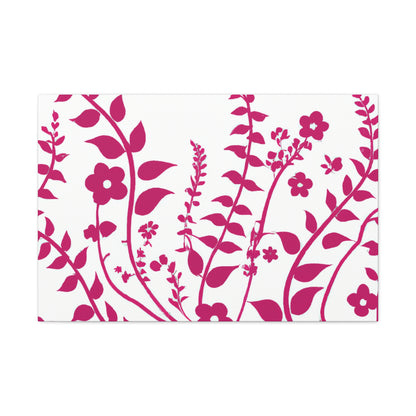 Carmine - Floral - Canvas