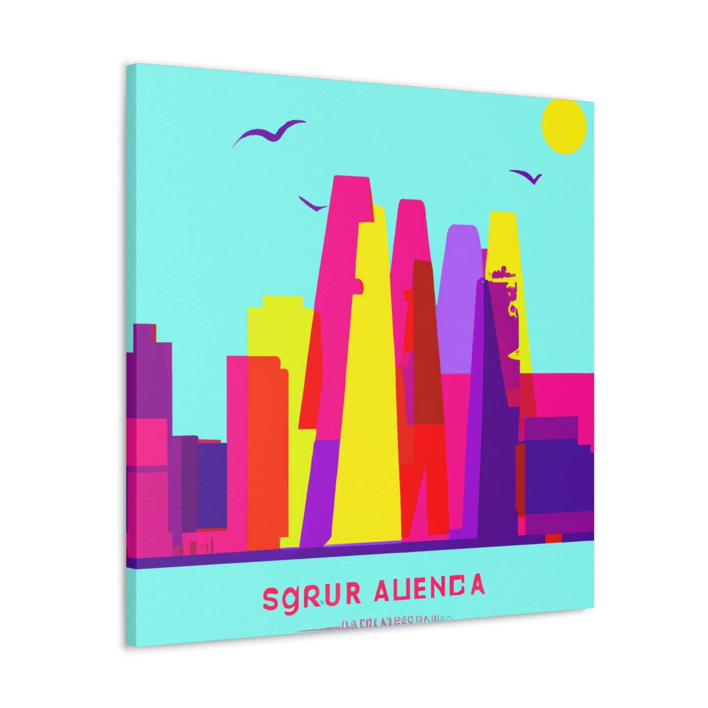 Santiango - South America - Canvas