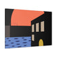 Street Walk - Midcentury Canvas