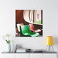 "Breezy Oasis - Midcentury" - Canvas