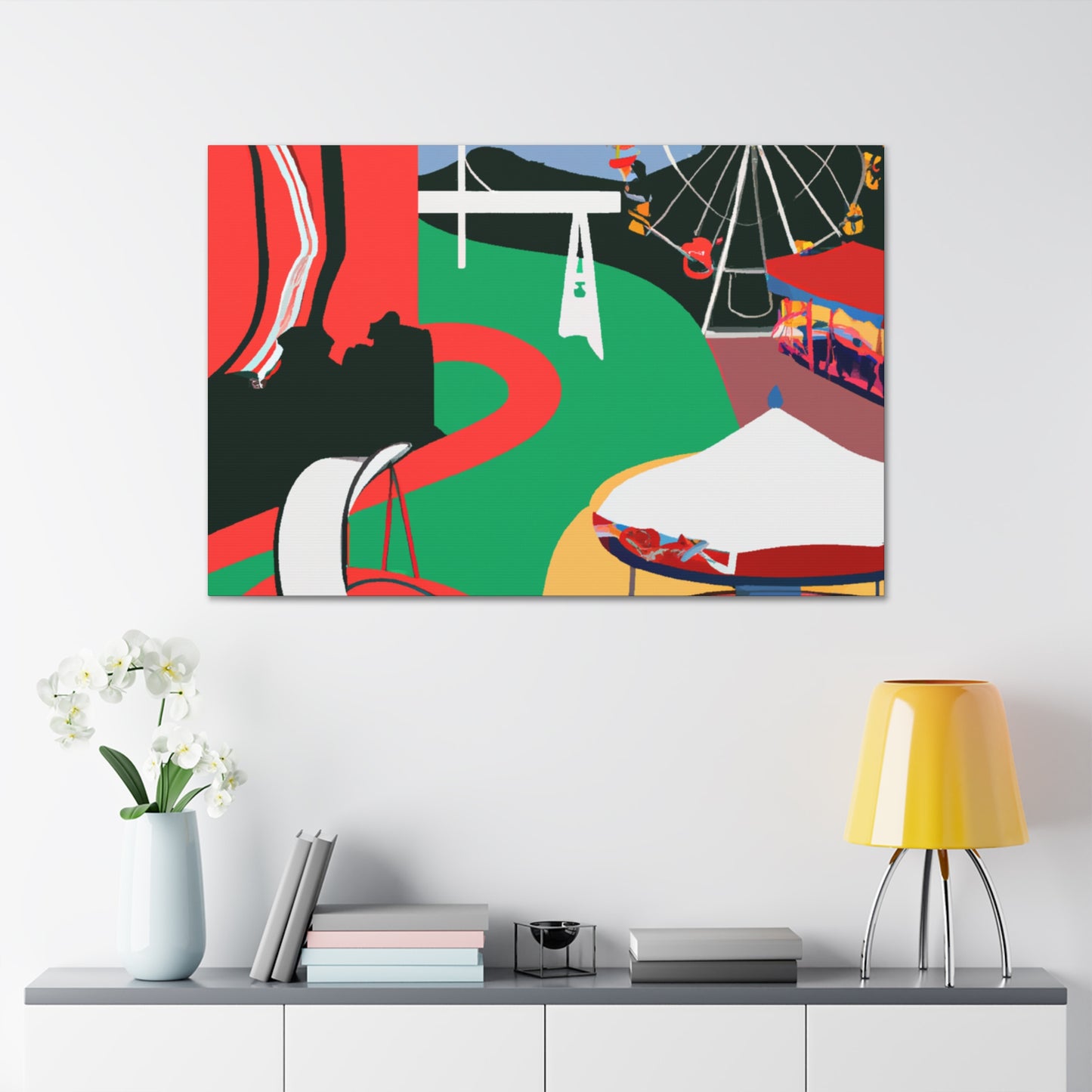 Crazy Carousel - Amusement - Canvas