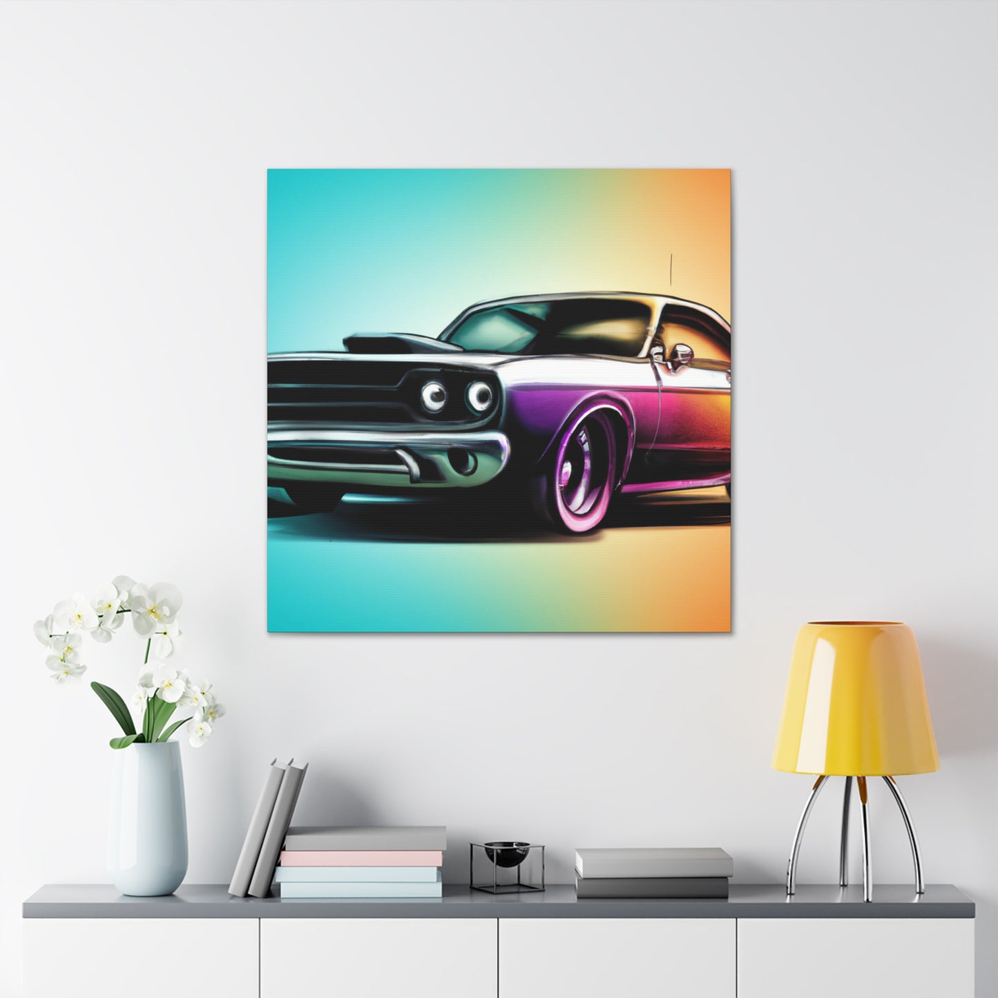 Classic "V-8" - Automobile - Canvas