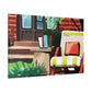 "Cheery Bliss- Midcentury" - Canvas