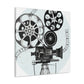 The Reel Spinners - Retro Music and Film Canvas