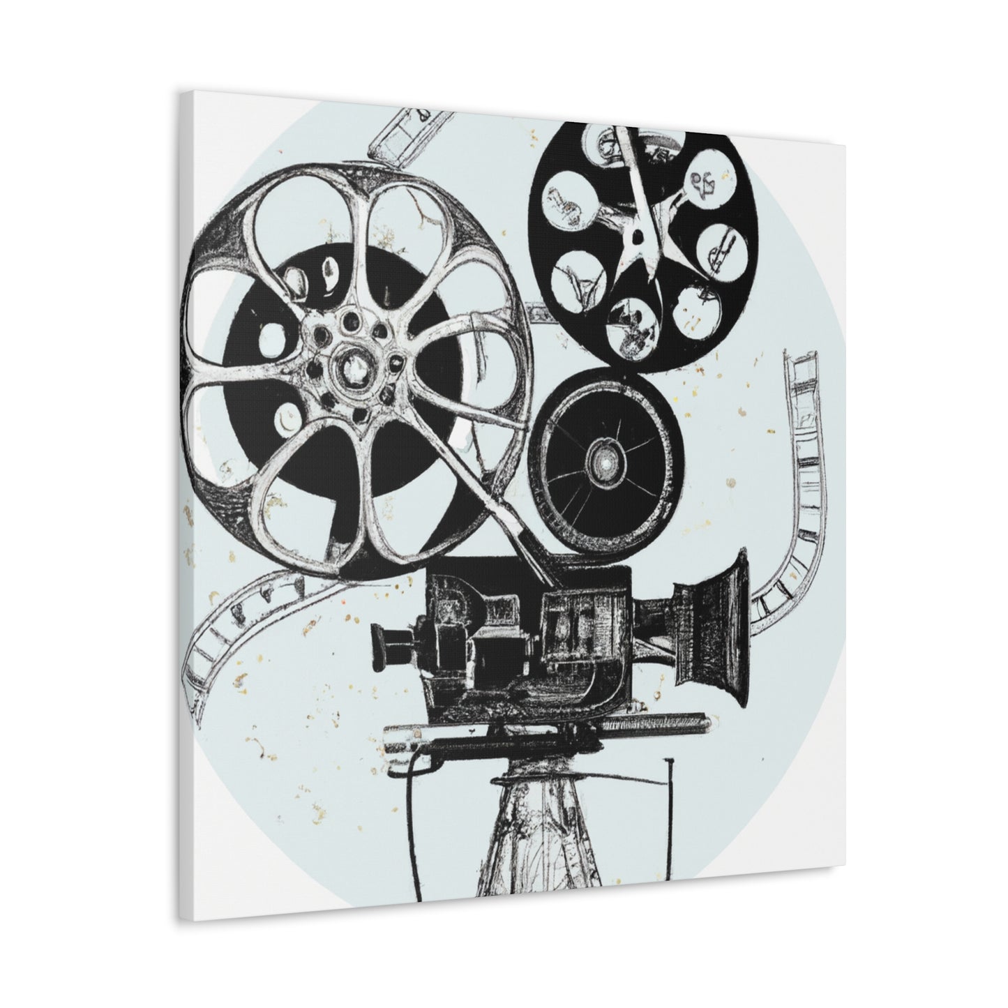 The Reel Spinners - Retro Music and Film Canvas