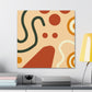 "Rustic Lunar Glow - Midcentury" - Canvas