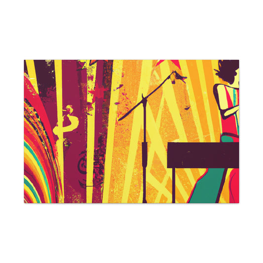 Twilight Stardust - Retro Music - Canvas