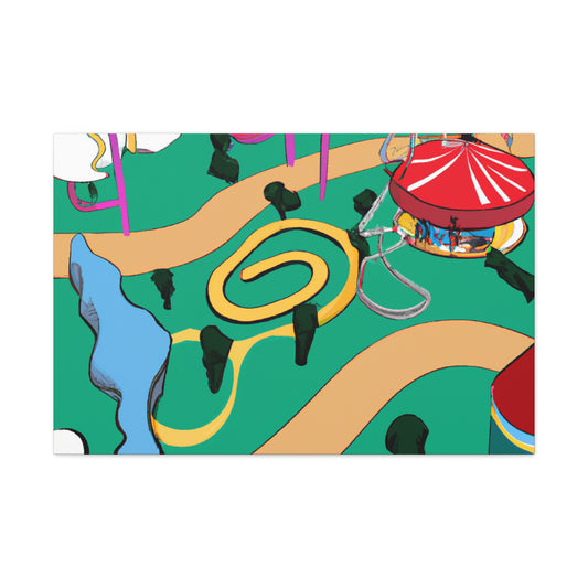 Verdant Vista - Landscape - Amusement - Canvas