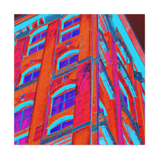 Art Modulo: a modernist building style which combines elements of classic Art Deco streamlined and symmetrical designs with modular, geometric components. - Canvas