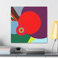 "Cheerful Vibes - Midcentury" - Canvas