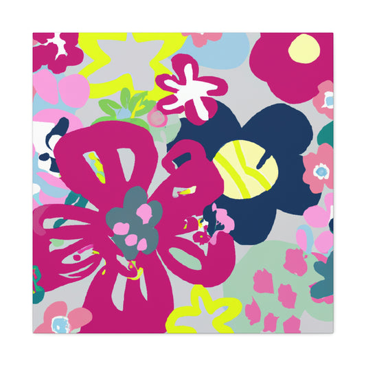 "Petals of Passage" - Floral Canvas