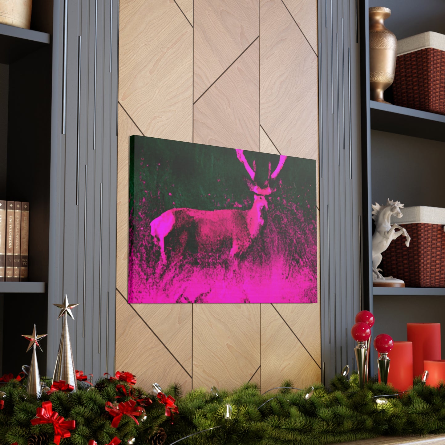 Pink Steer - Canvas - Wildlife