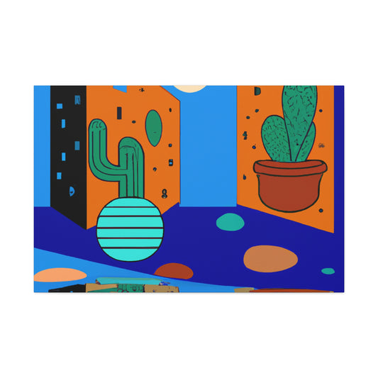 Harmonious Blooms - Midcentury - Canvas