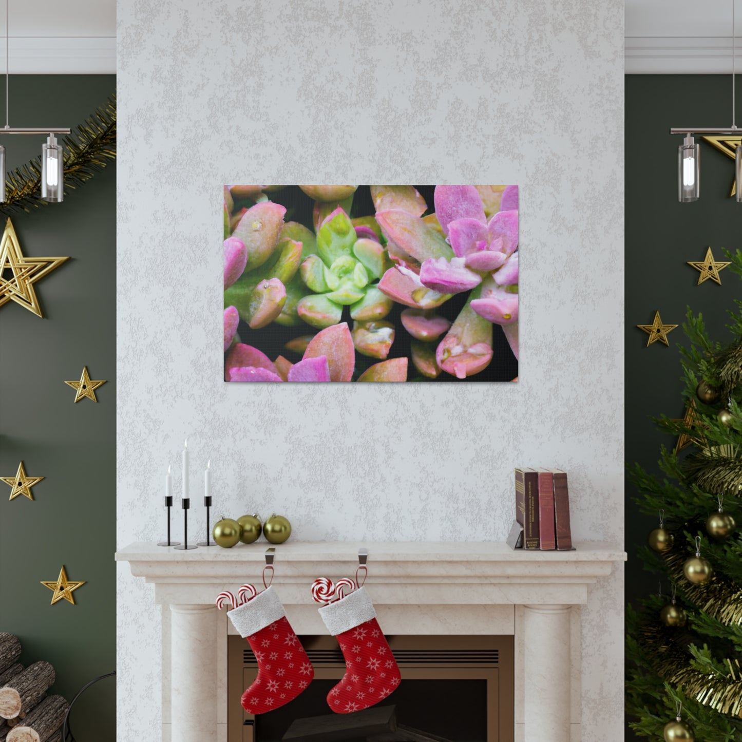 Blooming Garden Delight - Canvas - Succulent