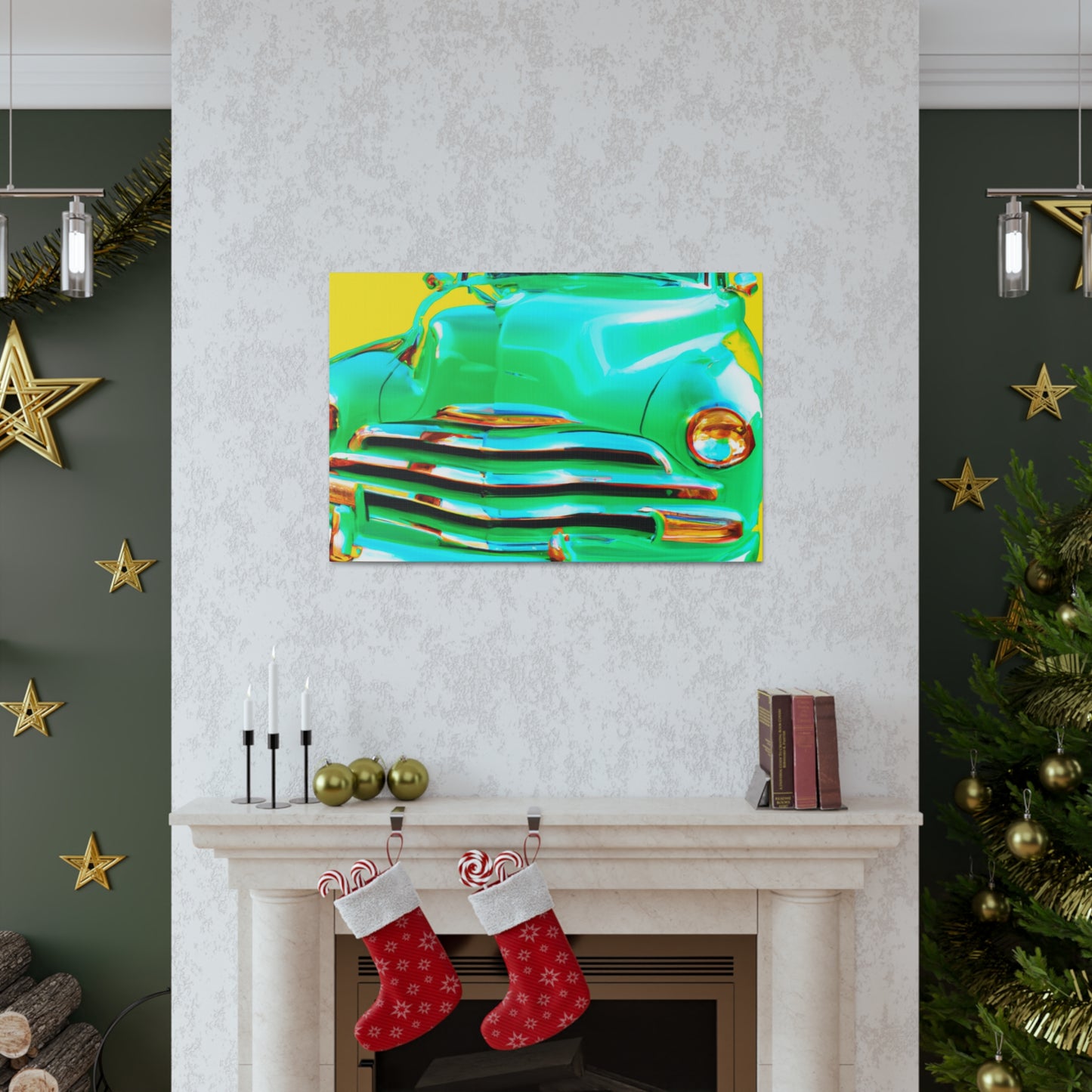 Green Cruiser  - Automobile Canvas