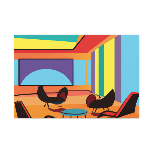 Warmth Burst - Midcentury - Canvas