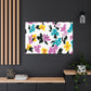 "Petal Push" - Floral Canvas