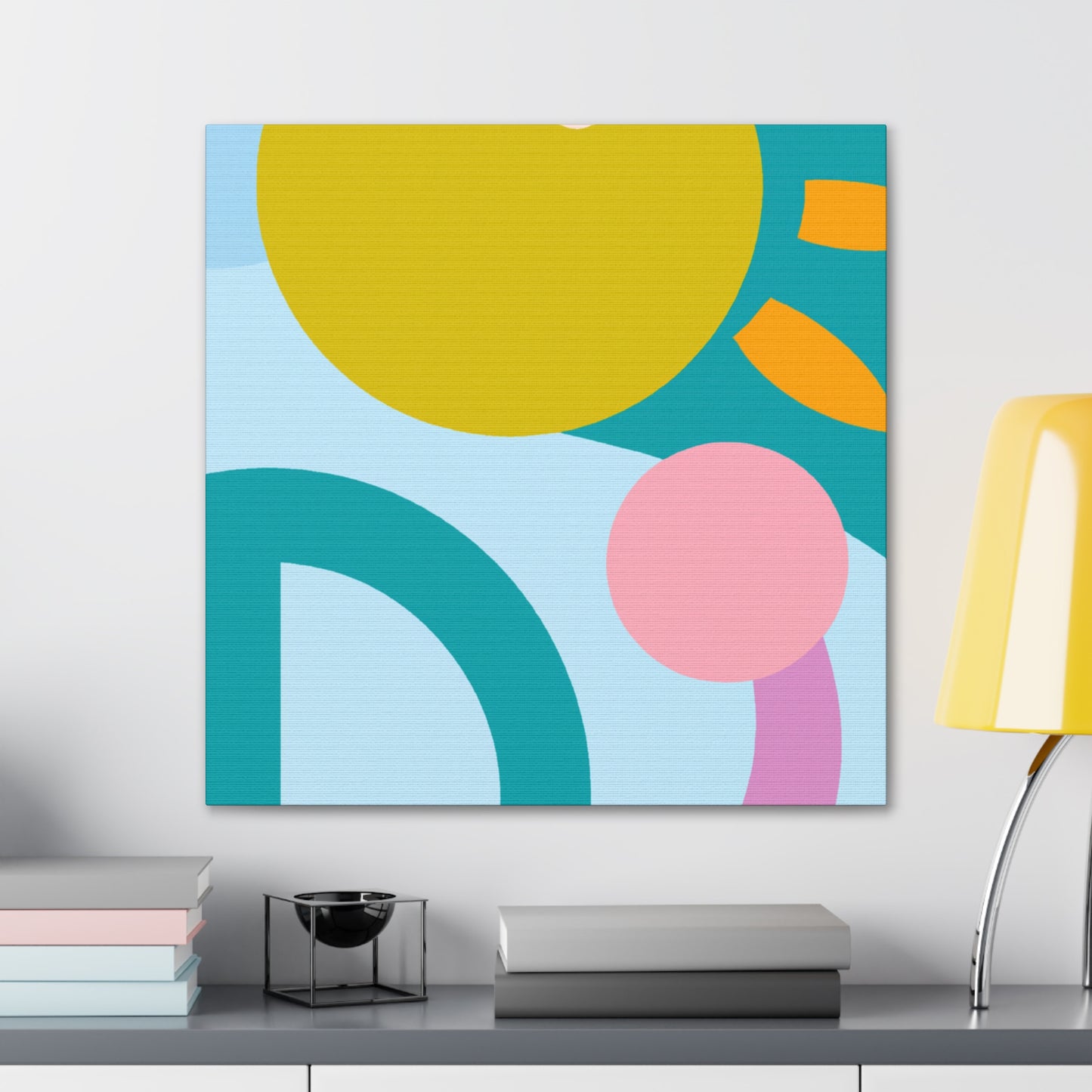 Pigment Paradise- Midcentury - Canvas