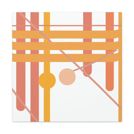 Lagoon Paradise - Midcentury - Canvas