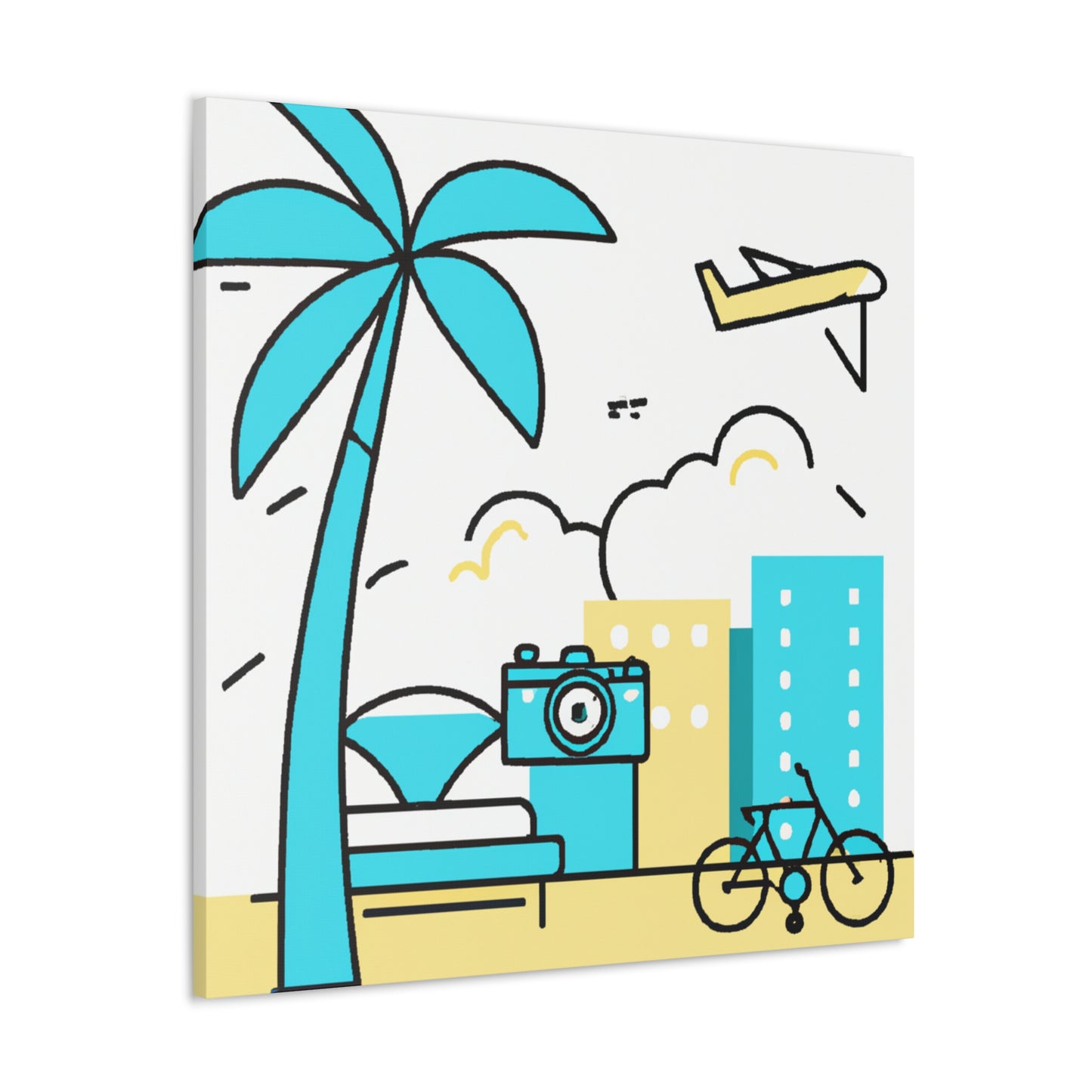 Blue Skyless - Minimalism - Canvas