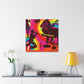 "Cool Cat Shuffle - Retro Music" - Canvas