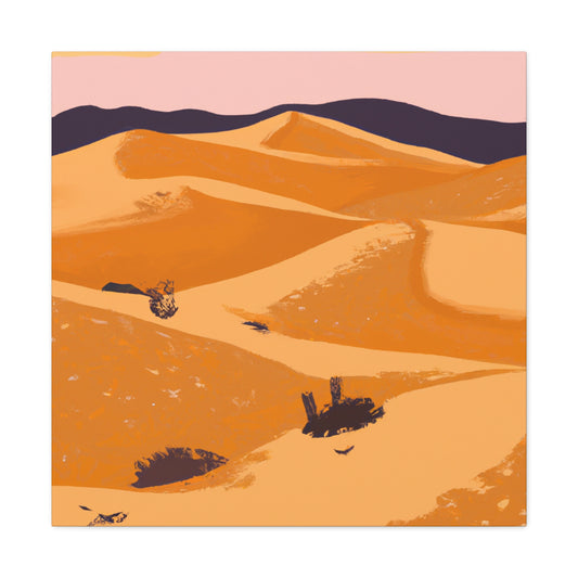 "Retro Reprised - Vintage Contemporary" - Desert Canvas