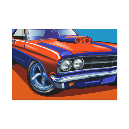 The Mustang Streaker - Automobile - Canvas