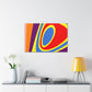 Aqua Sunray - Abstract - Canvas