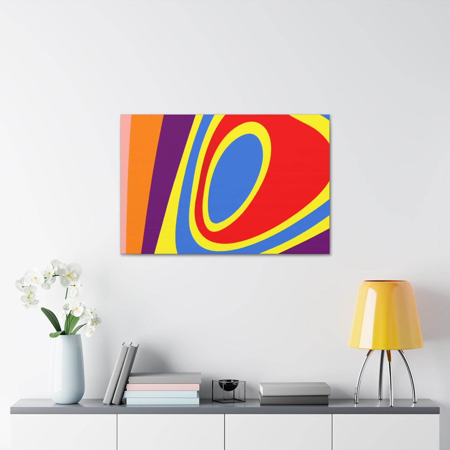 Aqua Sunray - Abstract - Canvas
