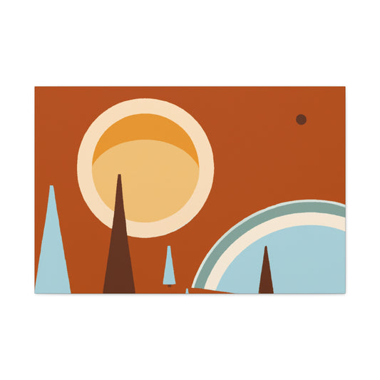 Peaceful Momento - Midcentury - Canvas