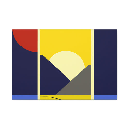 Sunrise IChing- Midcentury - Canvas