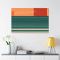 Crimson-Clawed Coyote - Midcentury Canvas