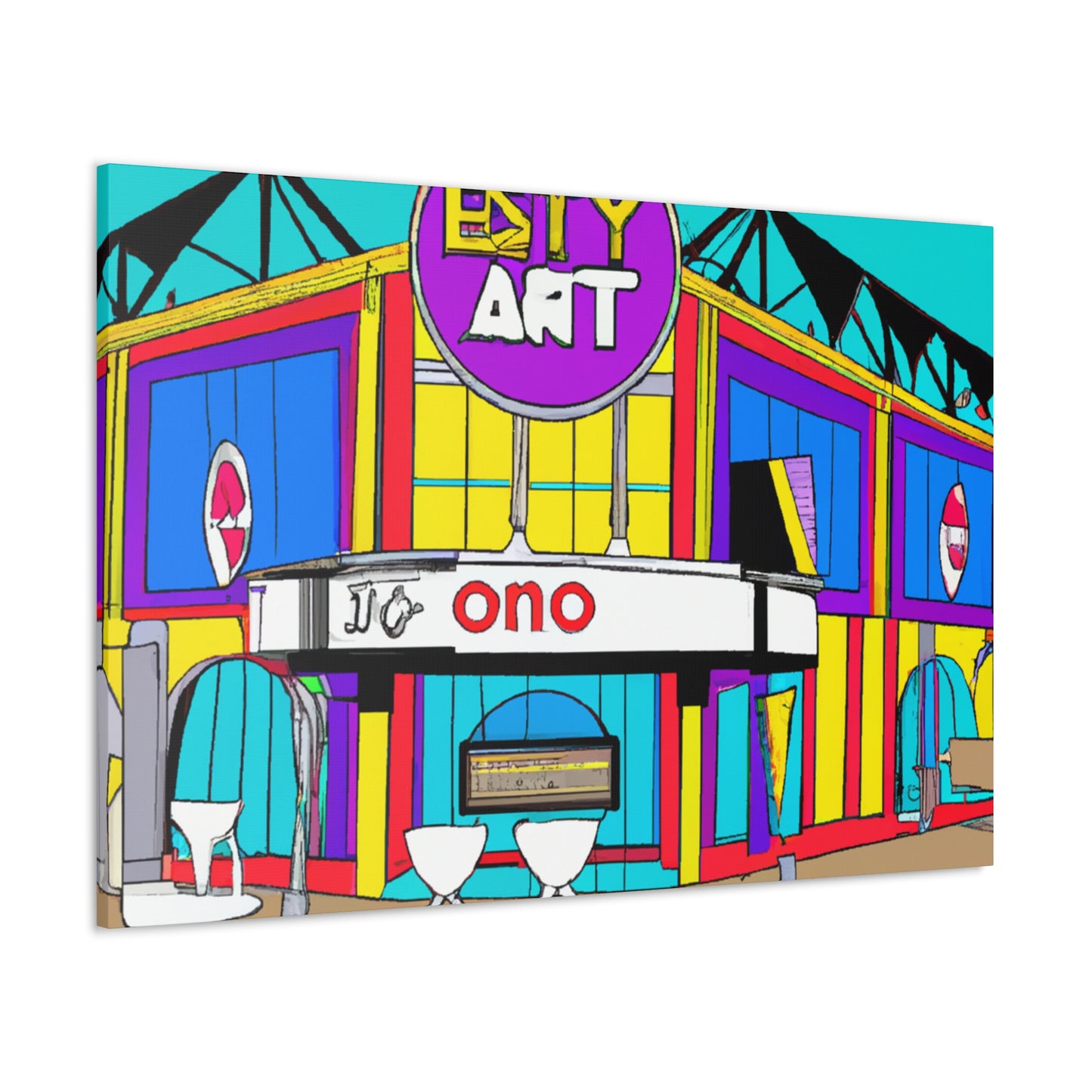 Twisty Time Soda Shop - Canvas