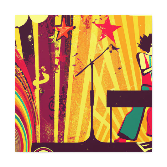 Twilight Stardust - Retro Music - Canvas