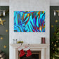 Blue Flames - Canvas - Abstract