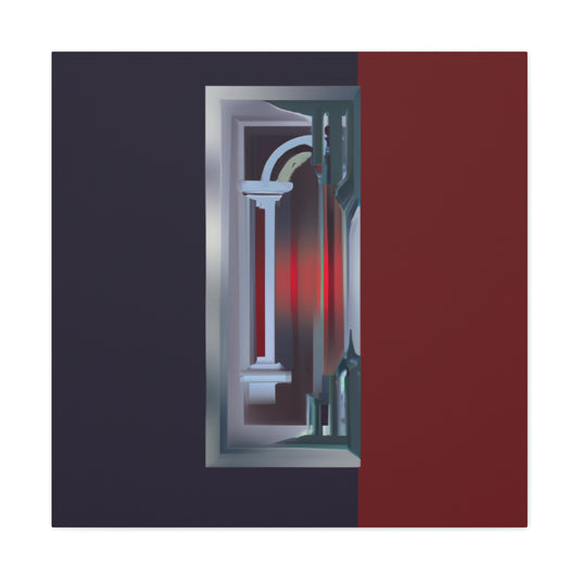 Cosmic Deco: - Art Deco Canvas