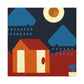 Vibrant Arches - Midcentury - Canvas