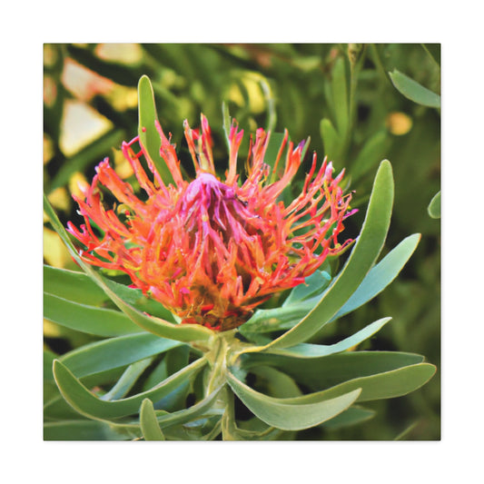Floral Scroll Garden Print - Canvas - Floral