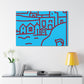 Streaming Lines - Minimalism - Canvas