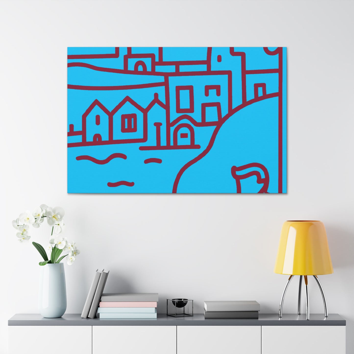 Streaming Lines - Minimalism - Canvas