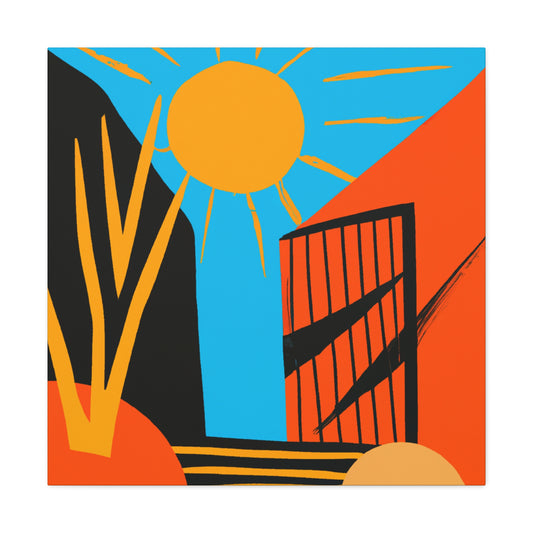 Rusty Reflection- Midcentury - Canvas